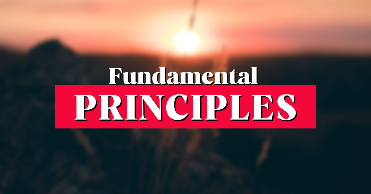 Five Fundamental Principles for Everyday Life Problems